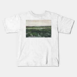 Landscape with Wheelbarrow by Vincent van Gogh Kids T-Shirt